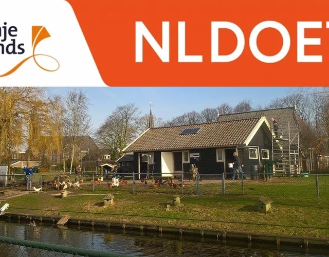 nldoet hallum hoenderpark helpen bezig zijn opknappen dierenpark