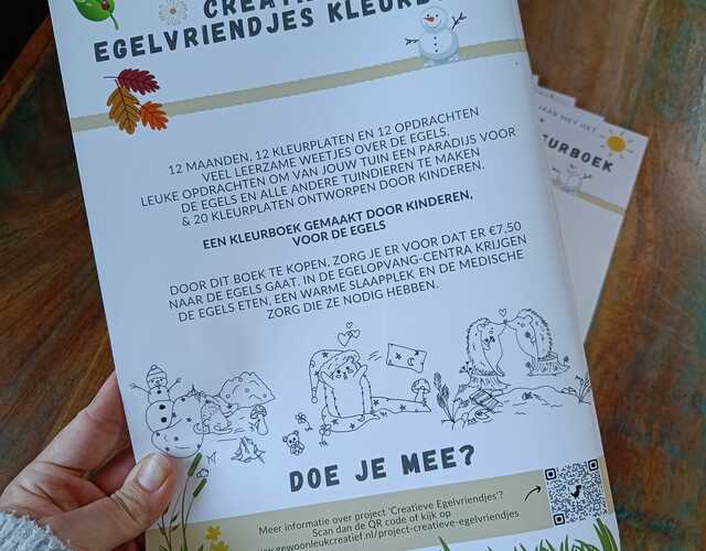 Creatieve Egelvriendjes egel tekening kleurplaat egels bloem kleuren voorbeeld opdrachten tips Kleurplaat augustus bladeren groen slapen egel stikelbaarch tuin gras bladeren