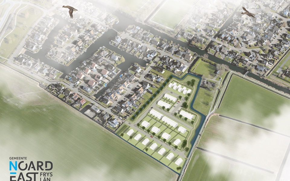 Sfeerimpressie nieuwbouw Hallum Oer de Feart Fase 5