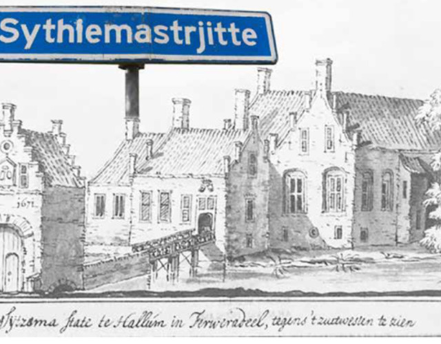 Tekening Sythiemastrjitte 18e eeuw
