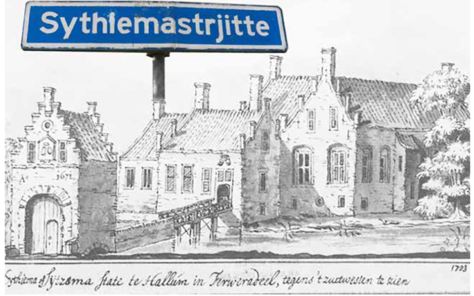 Tekening Sythiemastrjitte 18e eeuw